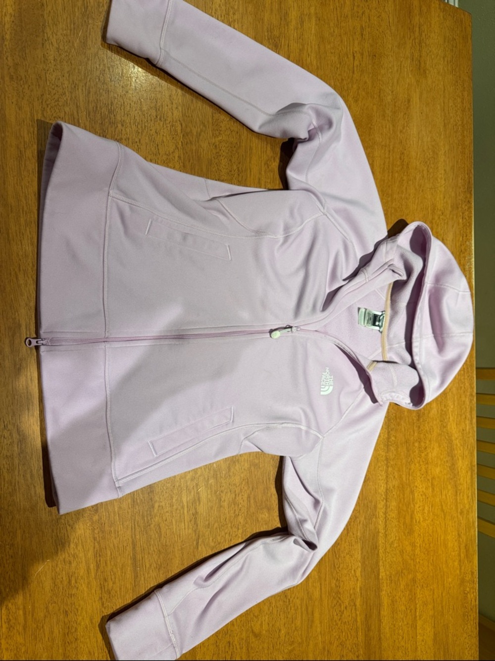 The North Face Lavender Pink Hooded Jacket - size medium